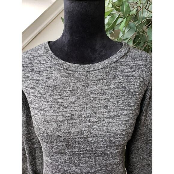 Egy Twofer Sweater Women's Medium Gray Trim Tatran Drop Shoulder Pullover - Picture 9 of 11